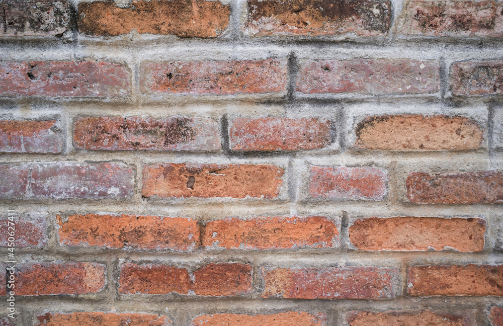 Naklejka premium The old red brick wall