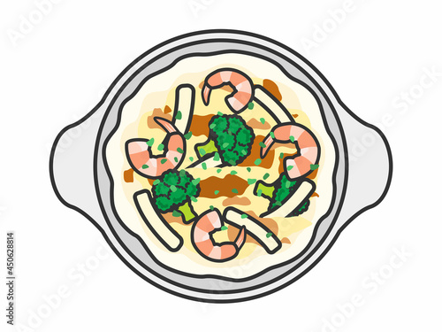 エビグラタンのイラスト