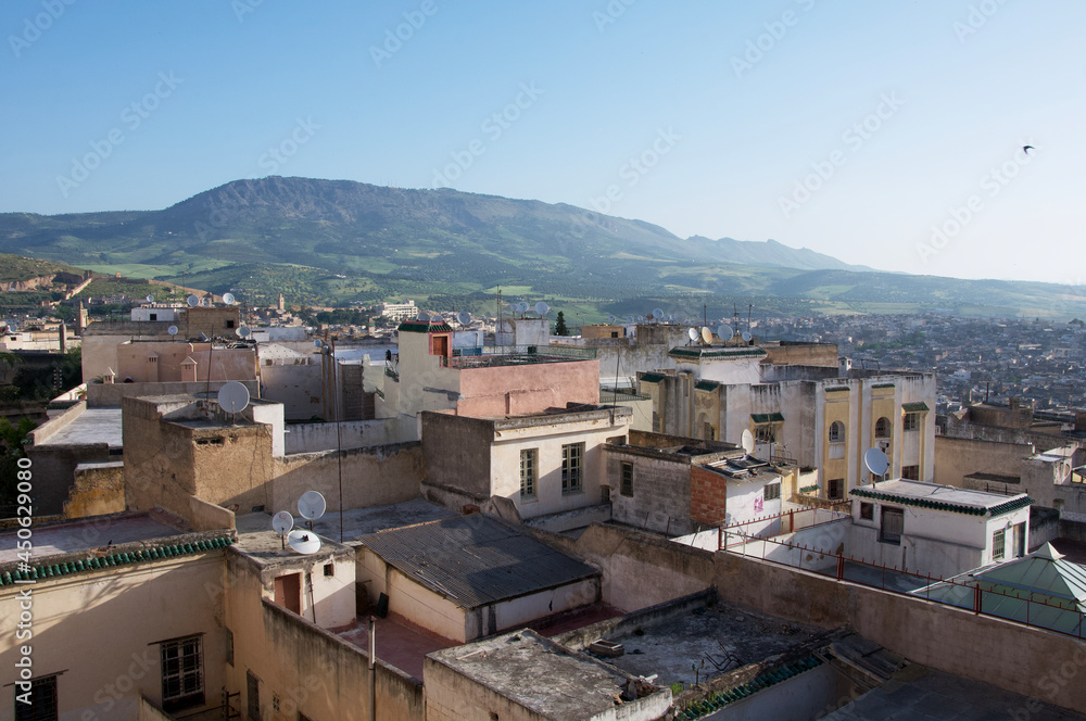 View of city Fez in Morocco