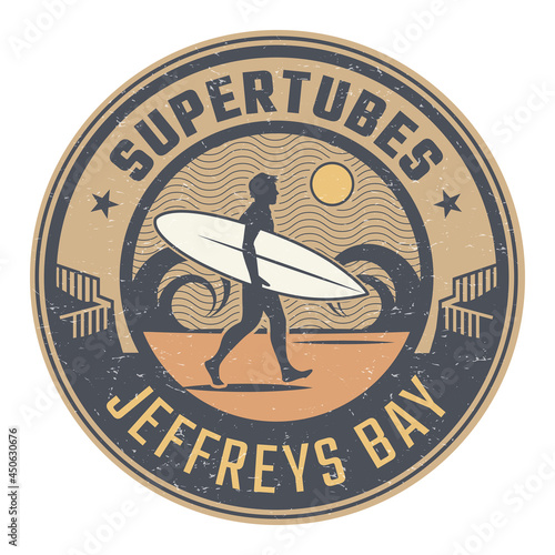 Supertubes, Jeffreys Bay, South Africa - surfer sticker