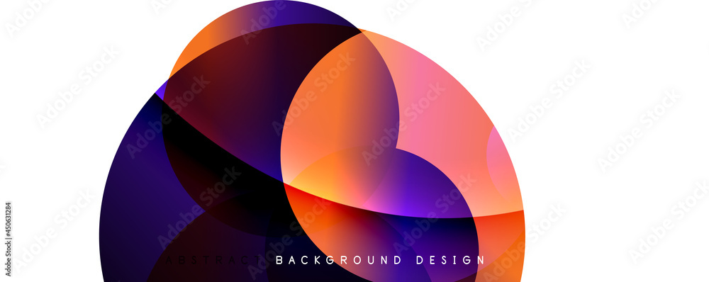 Obraz premium Trendy simple fluid color gradient abstract background. Mixing of colors and lines. Vector Illustration For Wallpaper, Banner, Background, Landing Page
