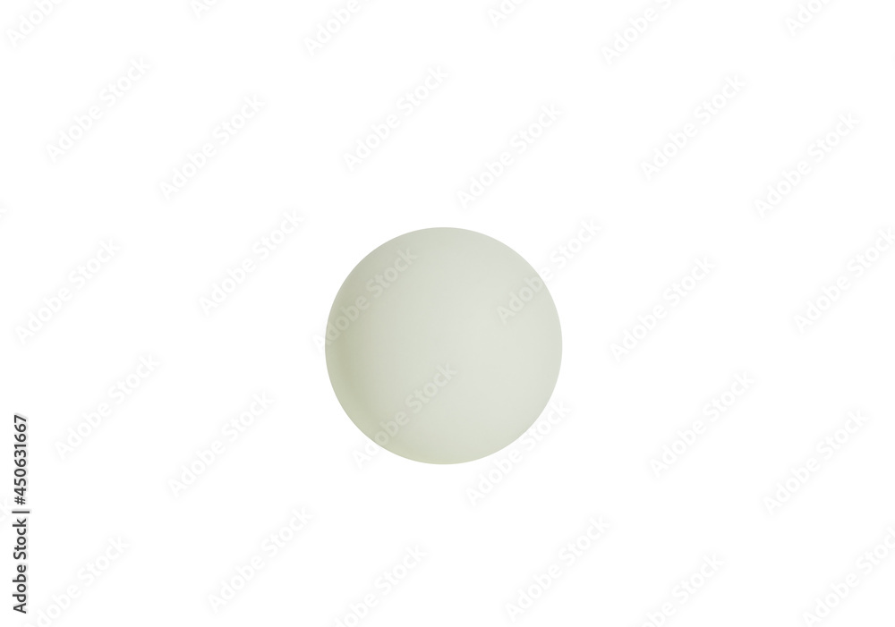 Tennis ball on a white background
