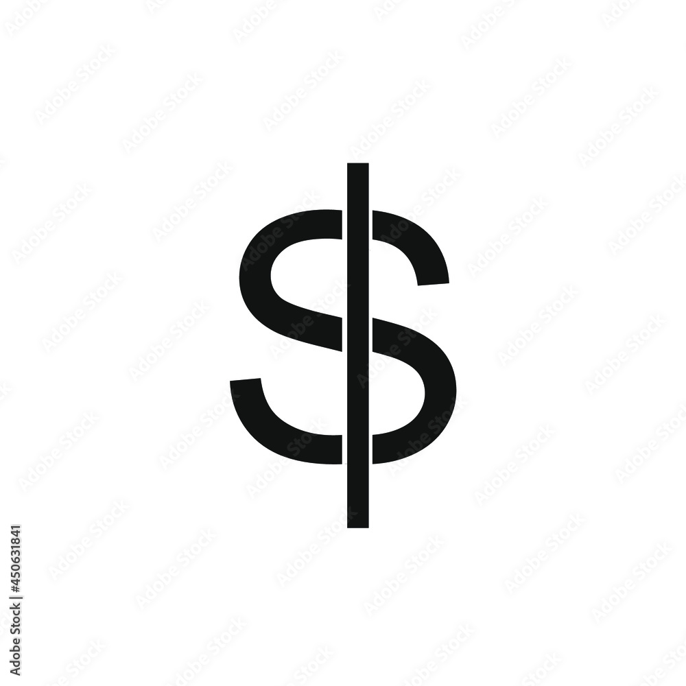 the line intersects the middle of the letter S the line intersects the middle of the letter S