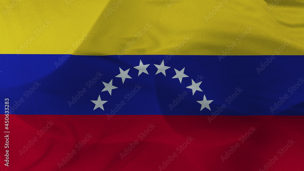 Close up 3d video 4k waving flag Venezuela Close up 3d video 4k waving flag Venezuela