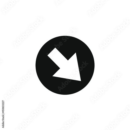 Free Download arrow facing downwards in a circle - GFXLoad