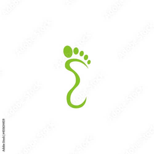 Foot and care icon logo template Foot and healthcare