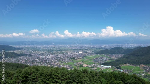 長野市松代町近辺の夏景色　信州　ドローン空撮 photo