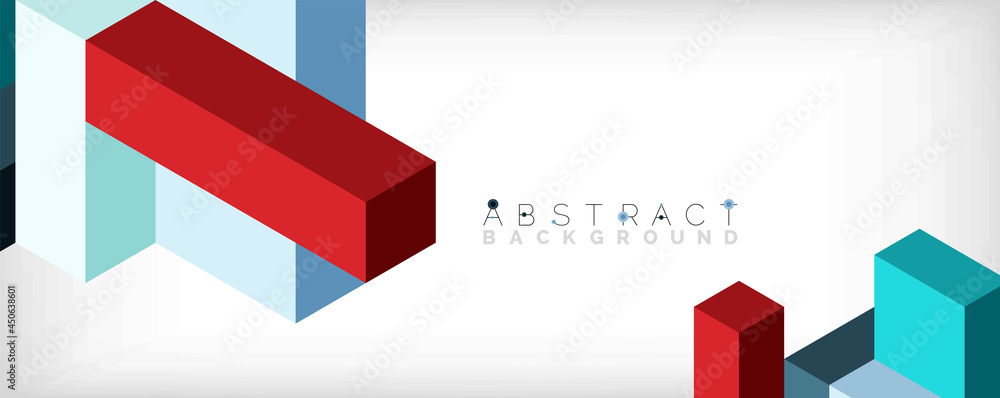 Abstract background. 3d cubes, cubic elements and blocks. Techno or business concept for wallpaper, banner, background, landing page Abstract background. 3d cubes, cubic elements and blocks. Techno or business concept for wallpaper, banner, background, landing page