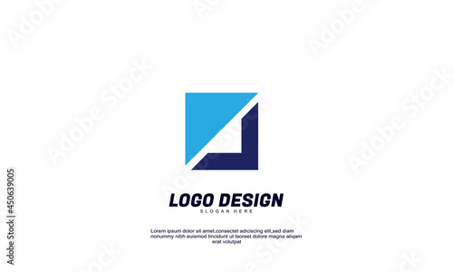 abstract creative idea branding identity colorful corporate business logo design template