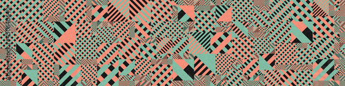 Abstract Geometric Pattern generative computational art illustration