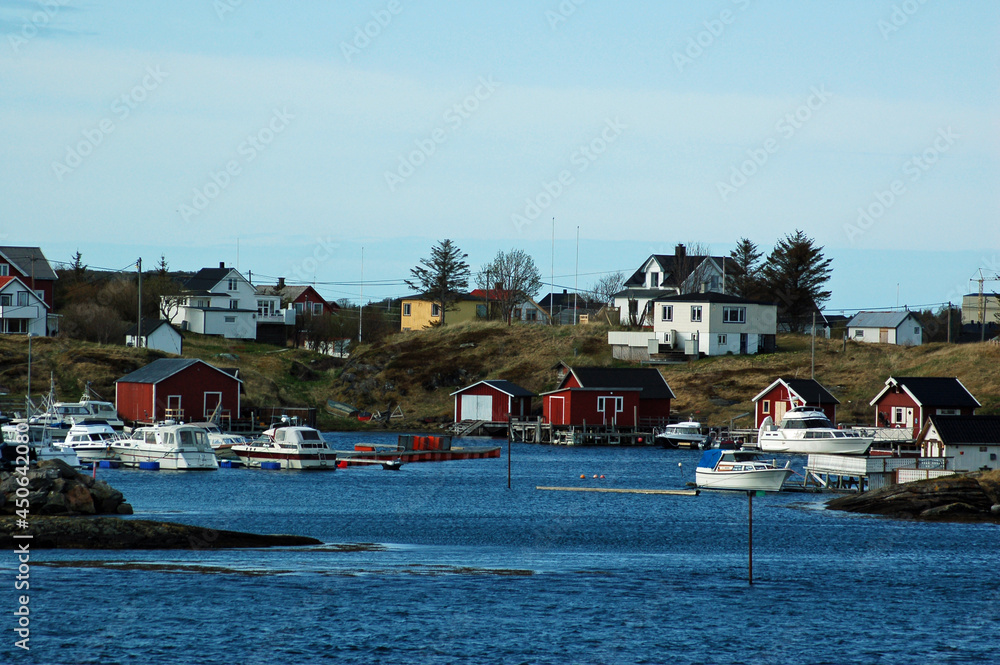 Fototapeta premium Small coastal settlement