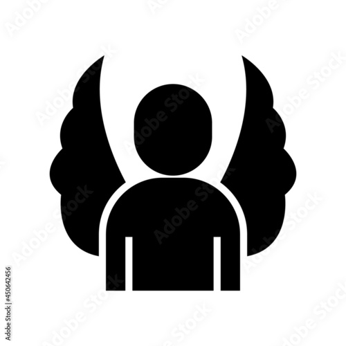 angel icon or logo isolated sign symbol vector illustration - high quality black style vector icons
