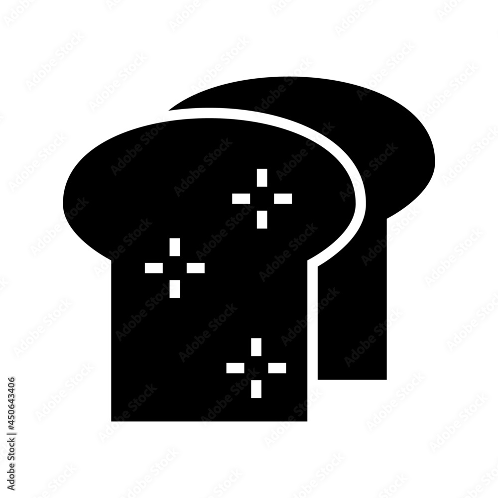 Obraz premium bread icon or logo isolated sign symbol vector illustration - high quality black style vector icons 
