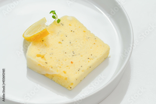 lemon cheese cake ,cheese cake or lemoncake with sesame