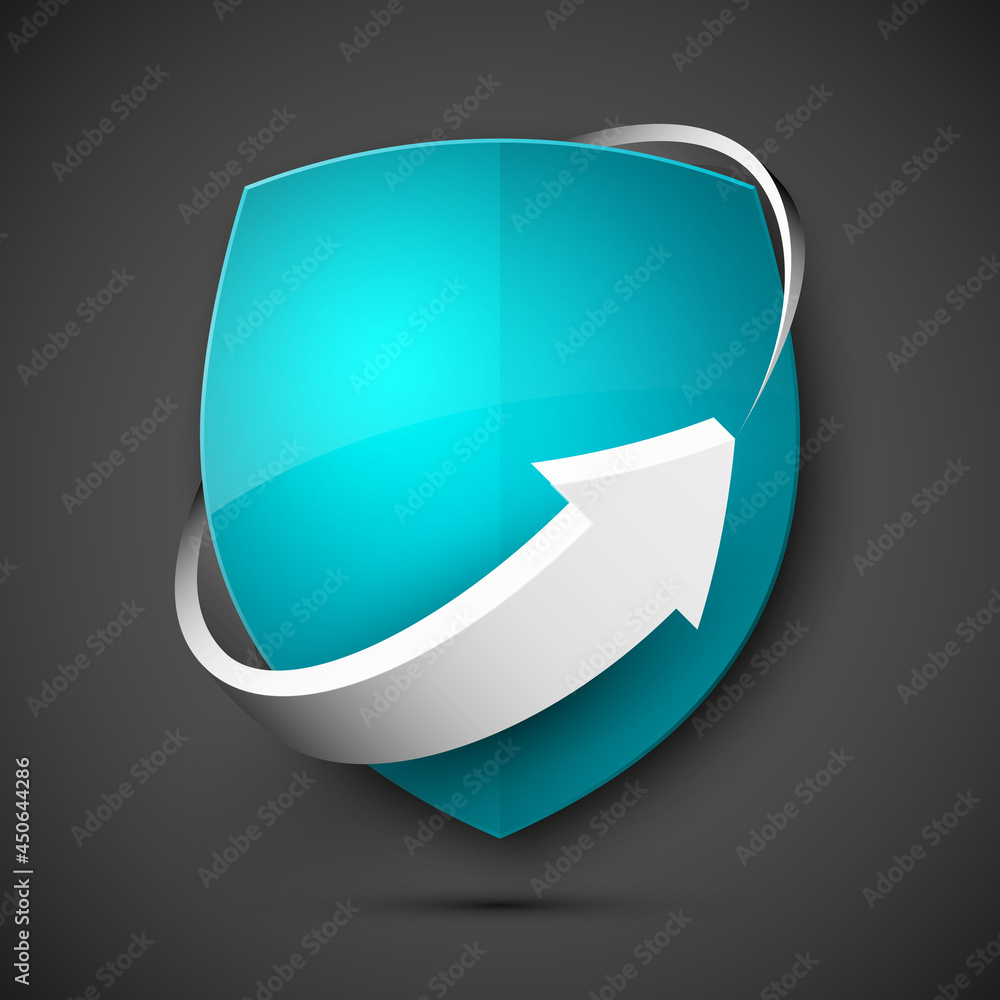 Protect guard shield arrow concept. Safety badge arrow icon. Privacy update banner shield. Security renovation label. Defense tag. Presentation renovation sticker shape. Defense safeguard shield sign Protect guard shield arrow concept. Safety badge arrow icon. Privacy update banner shield. Security renovation label. Defense tag. Presentation renovation sticker shape. Defense safeguard shield sign