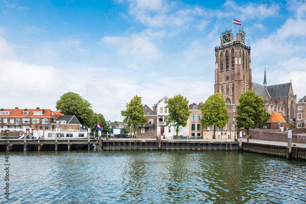 Grote Kerk und Stadtansicht Dordrecht, Niederlande