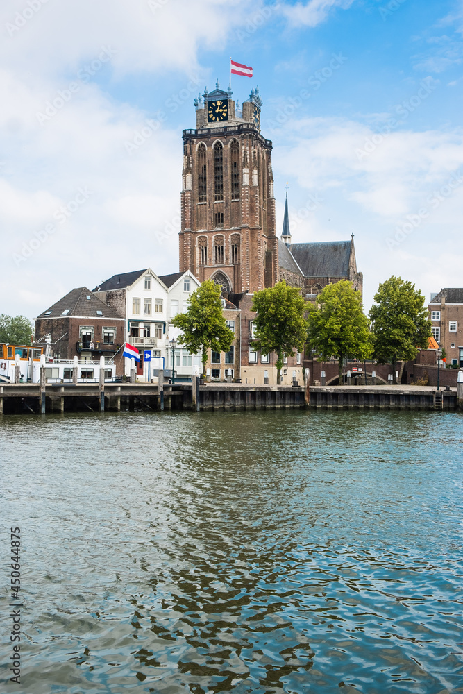 Grote Kerk und Stadtansicht Dordrecht, Niederlande