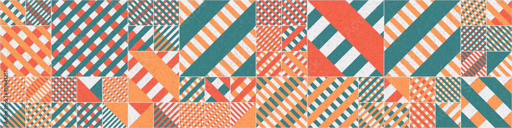 Fototapeta premium Abstract Geometric Pattern generative computational art illustration