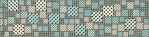 Abstract Geometric Pattern generative computational art illustration