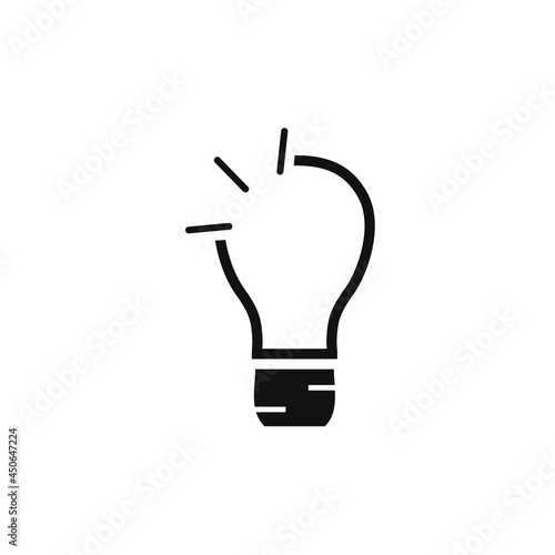 light bulb icon vector image