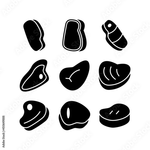 meat icon or logo isolated sign symbol vector illustration - high quality black style vector icons