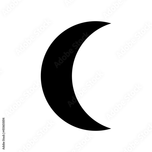 moon icon or logo isolated sign symbol vector illustration - high quality black style vector icons 