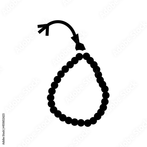 tasbih icon or logo isolated sign symbol vector illustration - high quality black style vector icons
