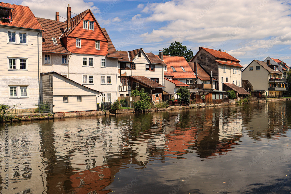 Romantisches Eschwege; Partie an der Werra