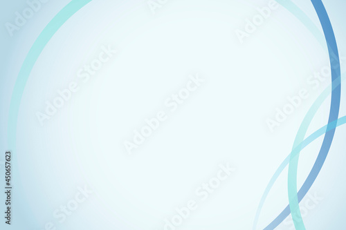 Blue curve frame template vector