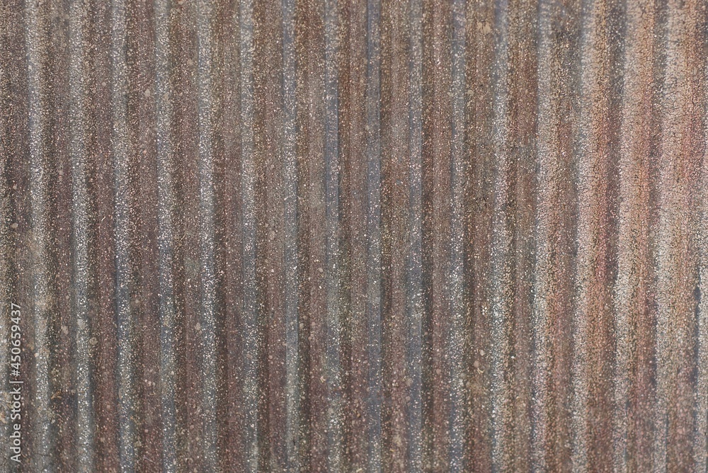 gray brown texture of striped dirty iron wall fence gray brown texture of striped dirty iron wall fence