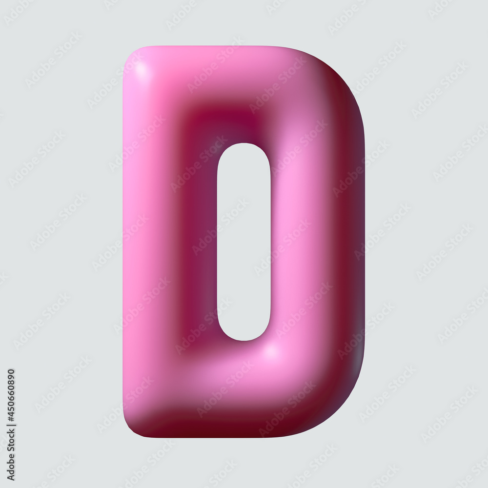 Pink Chewing Gum Letter Pink Chewing Gum Letter