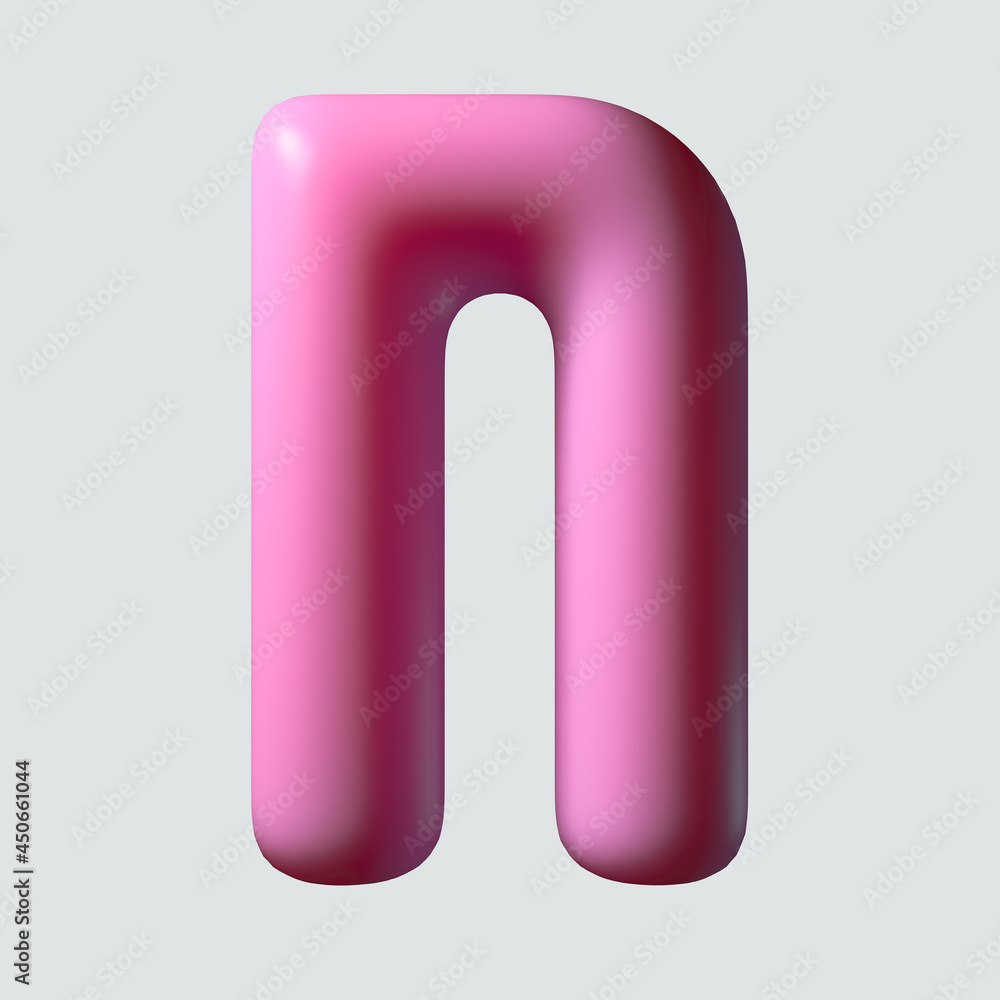 Pink Chewing Gum Letter Pink Chewing Gum Letter
