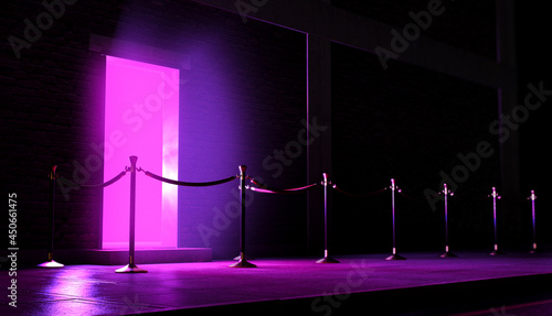 Obraz na płótnie Nightclub Entrance Queue