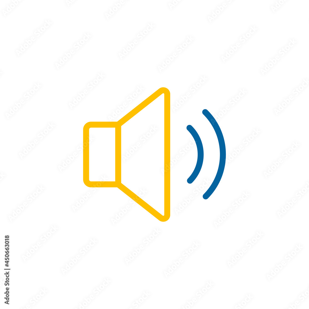 Medium volume sound music vector flat icon Medium volume sound music vector flat icon