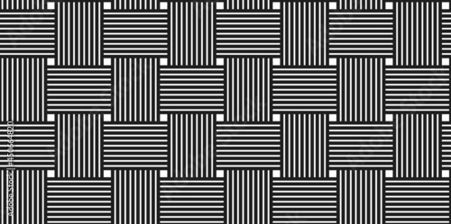 Weave seamless pattern, vector linear background with woven texture, textile knitted repeat tiling wallpaper, perfect simplistic minimal design.