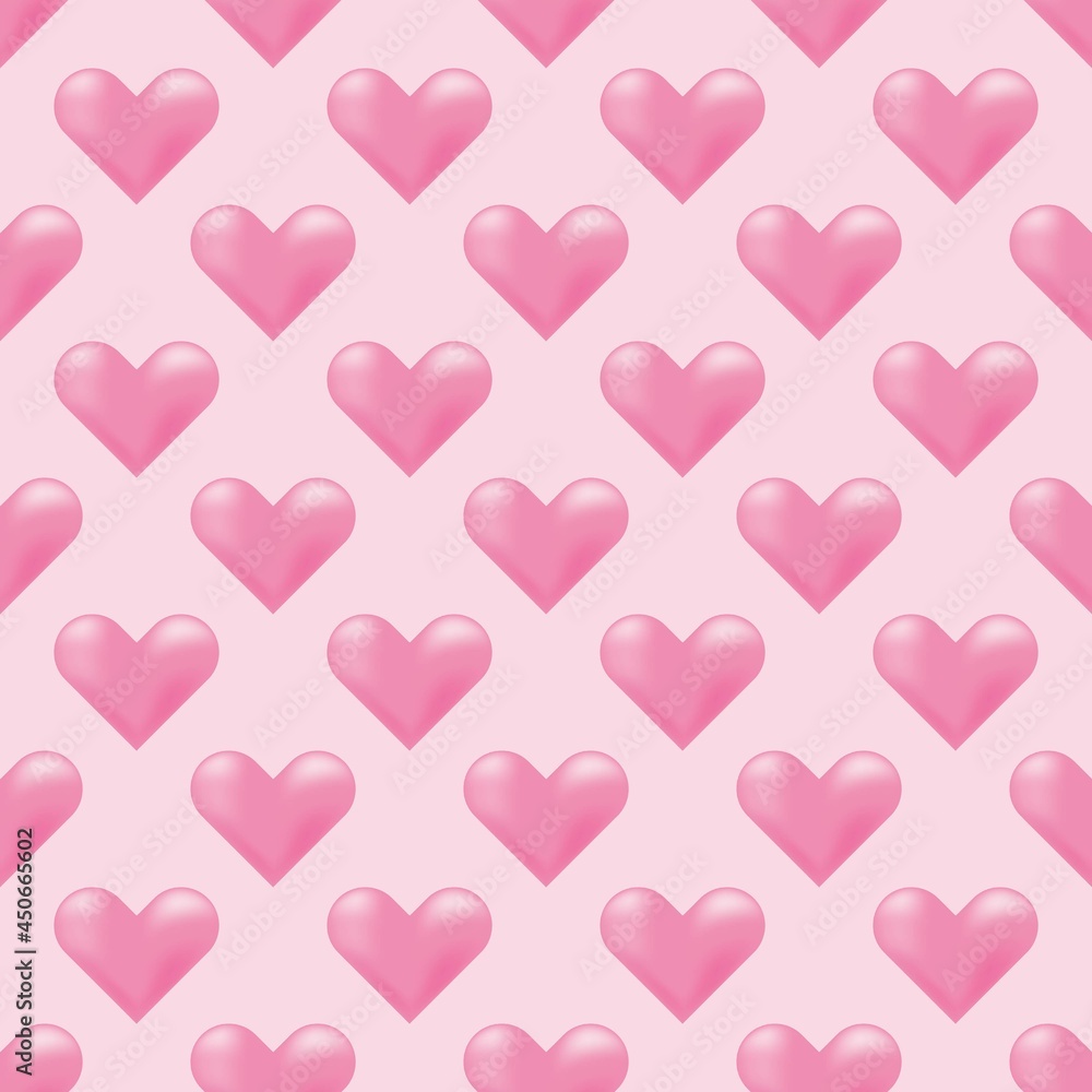 Heart pattern. Seamless pattern. Valentine's Day.