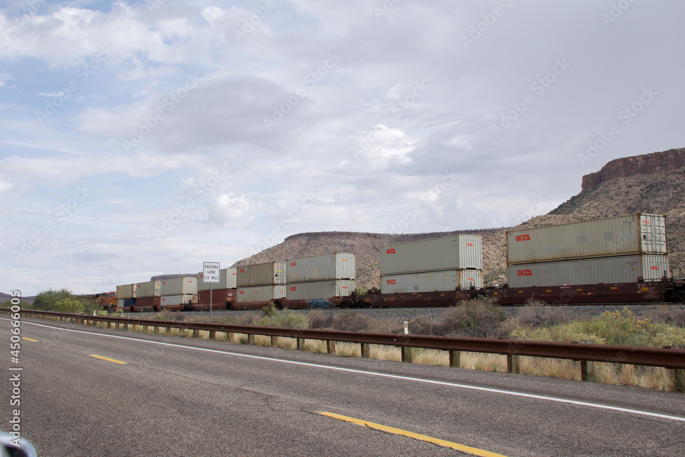 Obraz premium train on the railway