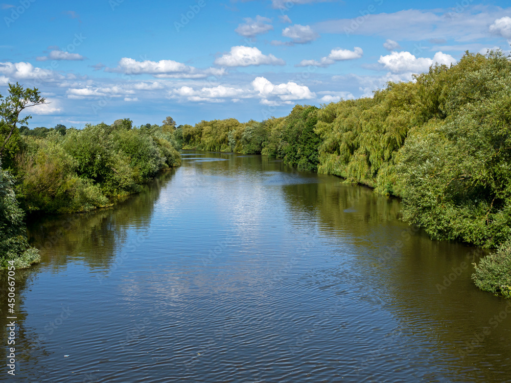 River Ouse near York, England, on a sunny summer day