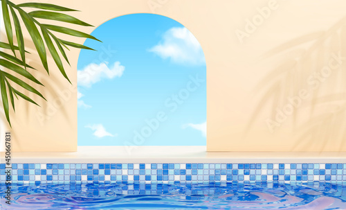 Swimming pool background