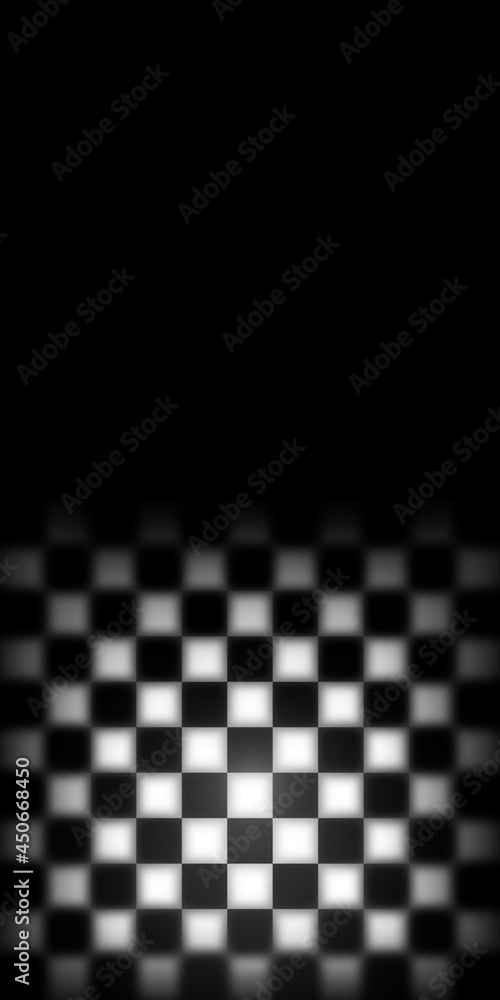Flyer with checkerboard pattern. Template, brochure, leaflet. Vector illustration.