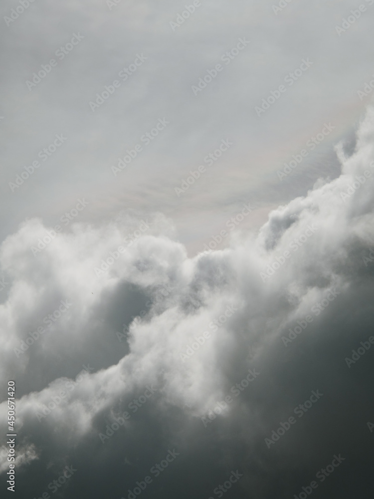 Dark clouds on a sunny summer sky Dark clouds on a sunny summer sky