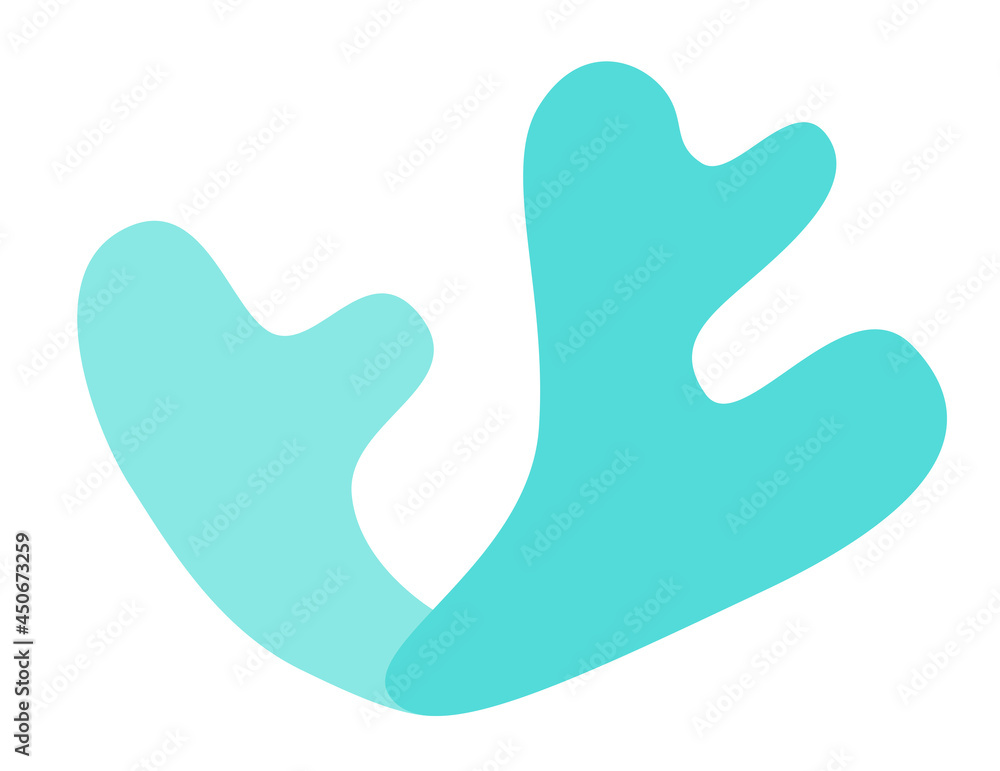 Silhouette of seaweed for design Silhouette of seaweed for design