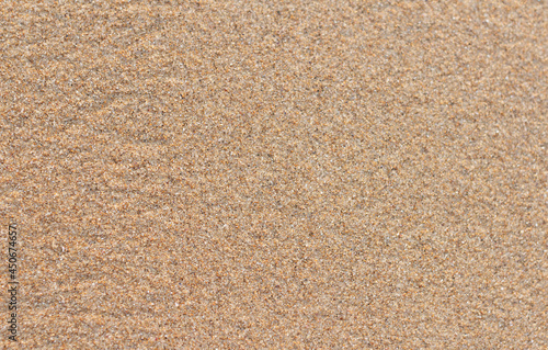 Sea sand with flat dry surface
