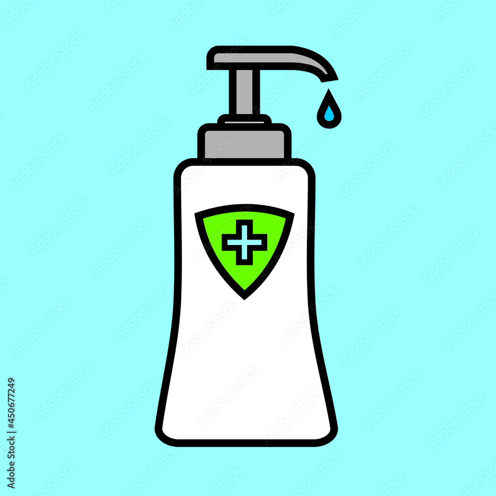 hand sanitizer antiseptic gel bottle flat design hand sanitizer antiseptic gel bottle flat design