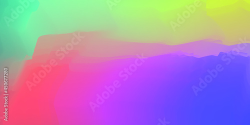 Rainbow Acrylic Painting Artistic Texture Background. Light Spectrum Artwork Backdrop Design Banner Template.