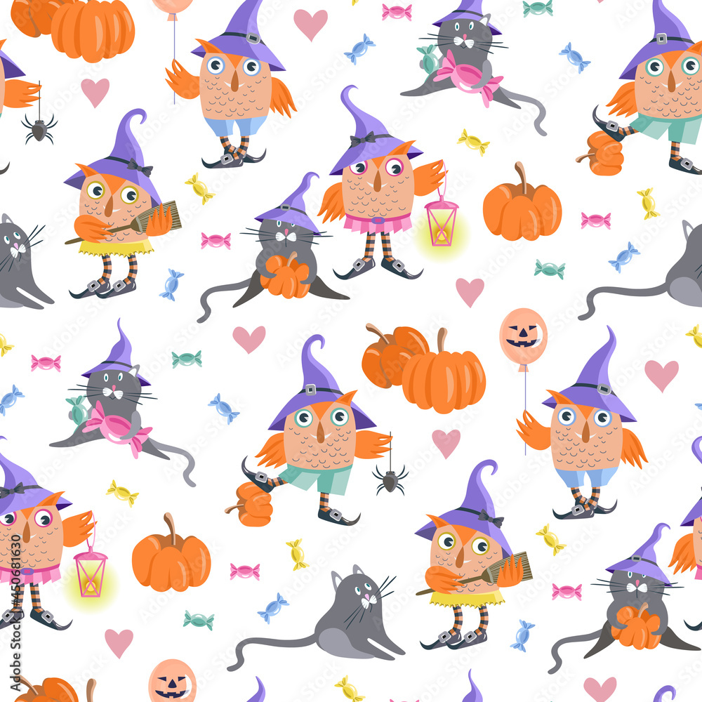 Halloween Seamless Pattern Halloween Seamless Pattern