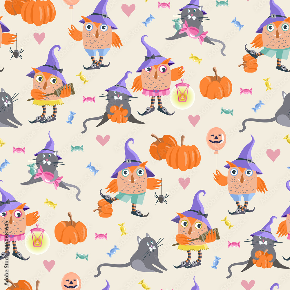 Halloween  Seamless Pattern
