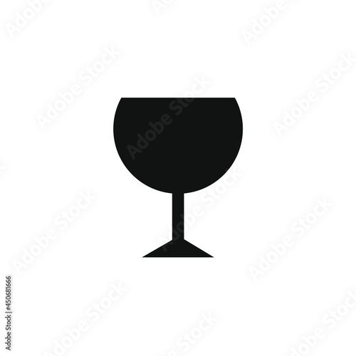 vector image of a glass