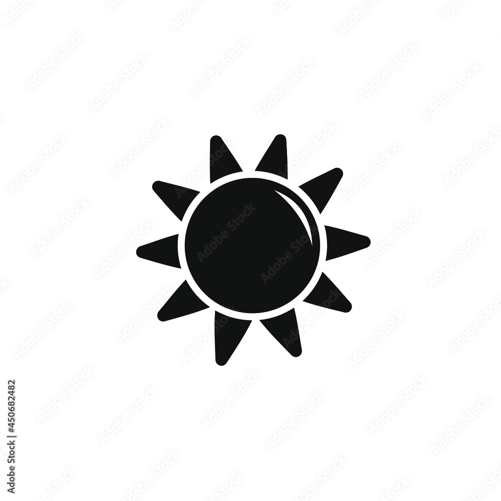 vector image of a sun