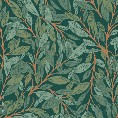 Vines and Leaves repeat pattern